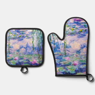 Claude Monet - Water Lilies / Nympheas 1919 Oven Mitt & Pot Holder Set