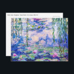 Claude Monet - Water Lilies / Nympheas 1919 Postcard<br><div class="desc">Water Lilies / Nympheas (W.1852) - Claude Monet,  Oil on Canvas,  1916-1919</div>