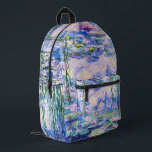 Claude Monet - Water Lilies / Nympheas 1919 Printed Backpack<br><div class="desc">Water Lilies / Nympheas (W.1852) - Claude Monet,  Oil on Canvas,  1916-1919</div>