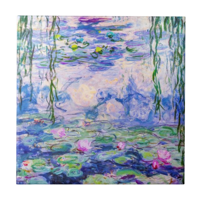 Claude Monet - Water Lilies / Nympheas 1919 Tile (Front)