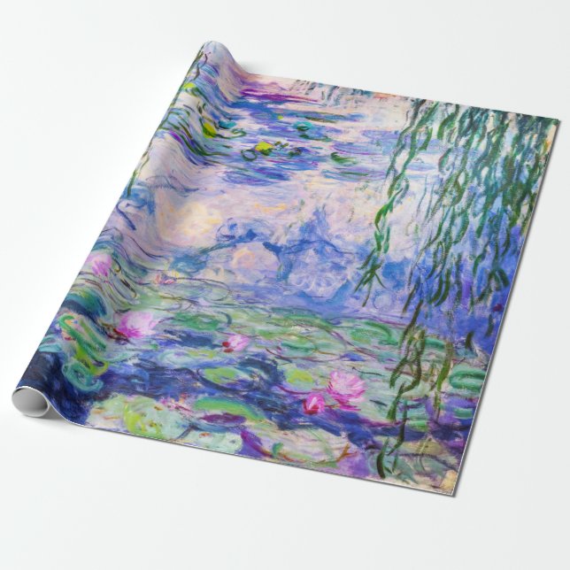 Claude Monet - Water Lilies / Nympheas 1919 Wrapping Paper (Unrolled)
