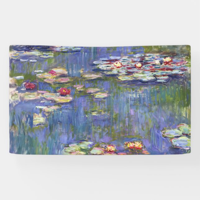 Claude Monet - Water Lilies / Nympheas Banner (Horizontal)