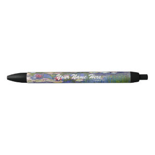 Claude Monet - Water Lilies / Nympheas Black Ink Pen