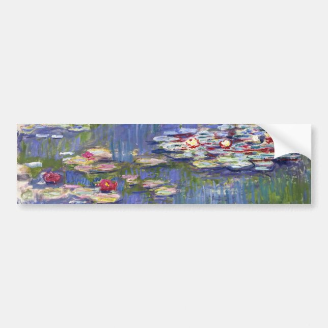 Claude Monet - Water Lilies / Nympheas Bumper Sticker (Front)