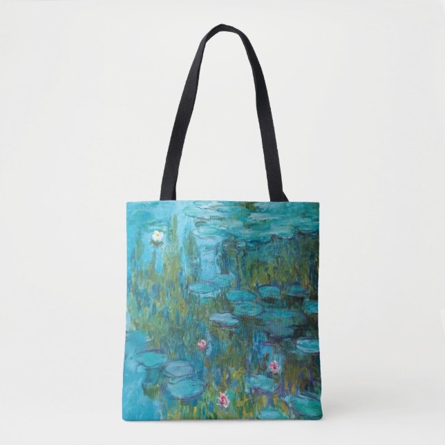 Claude Monet Water Lilies Nymphéas GalleryHD Tote Bag (Front)