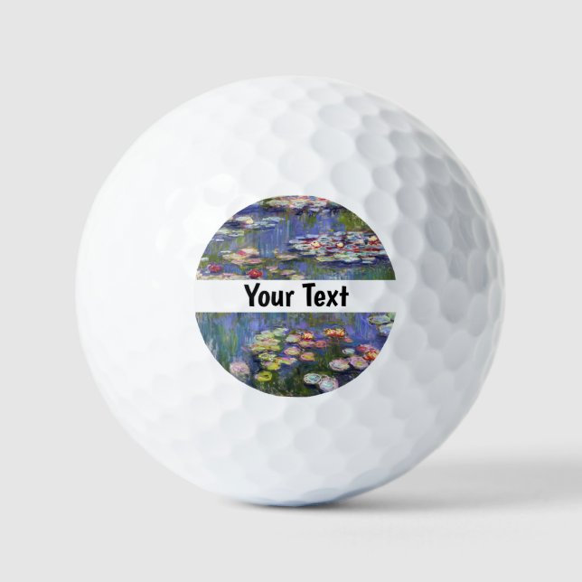 Claude Monet - Water Lilies / Nympheas Golf Balls (Front)