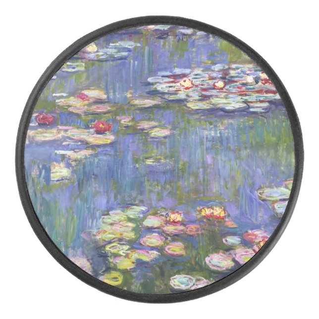 Claude Monet - Water Lilies / Nympheas Hockey Puck (Front)