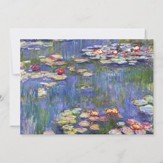 Claude Monet - Water Lilies / Nympheas Invitation (Front)