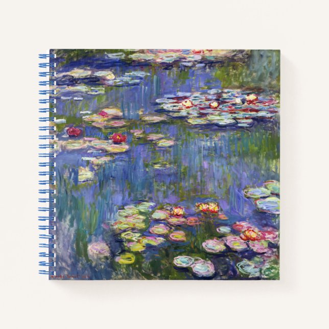 Claude Monet - Water Lilies / Nympheas Notebook (Front)