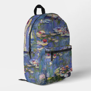Claude Monet - Water Lilies / Nympheas Printed Backpack