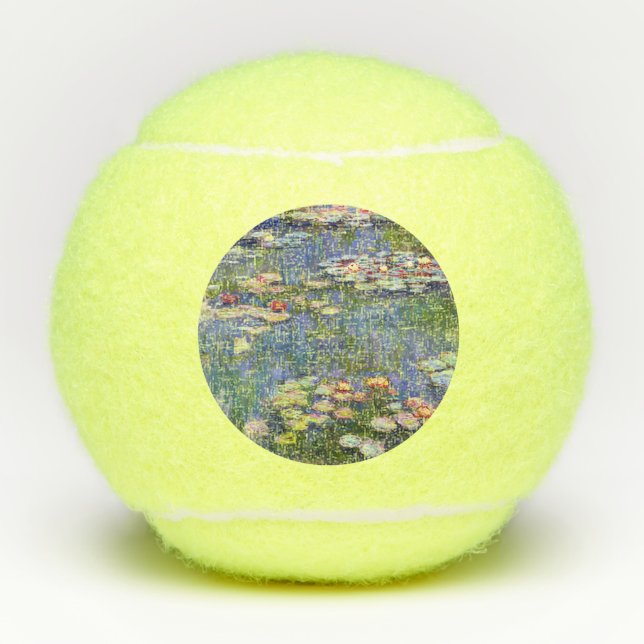 Claude Monet - Water Lilies / Nympheas Tennis Balls (Front)