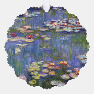 Claude Monet - Water Lilies / Nympheas Tree Decoration Card