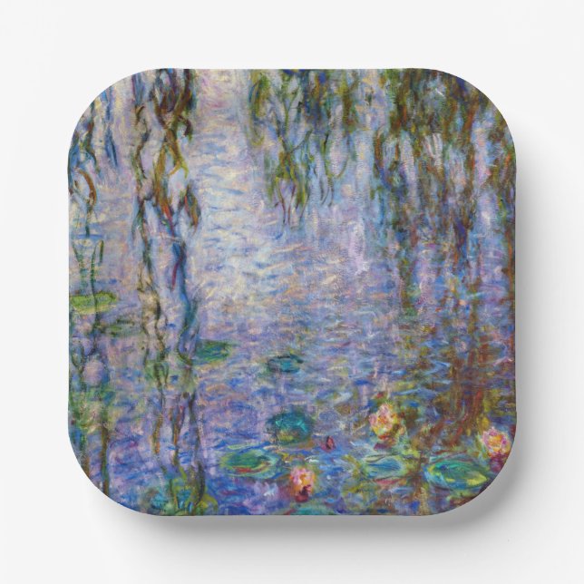 Claude Monet - Water Lilies Paper Plate (Front)