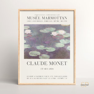 Claude Monet Water Lilies Pink Art Print