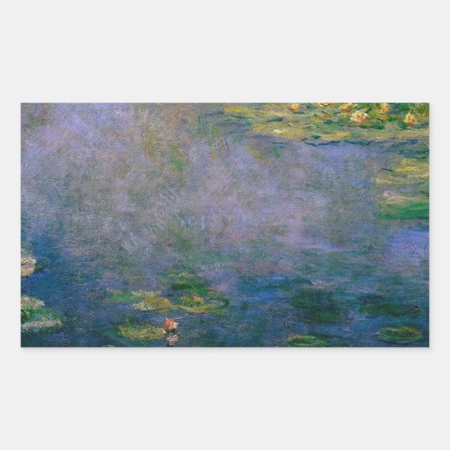 Claude Monet - Water Lilies Rectangular Sticker (Front)