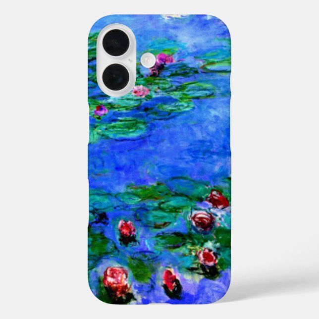 Claude Monet - Water Lilies (red) Case-Mate iPhone Case (Back)