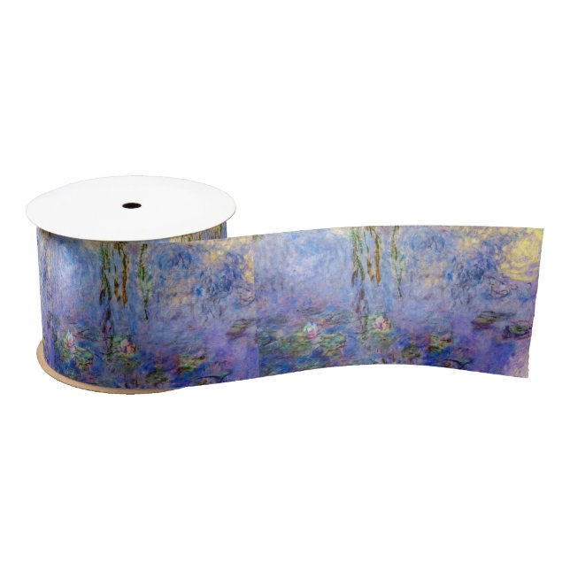Claude Monet - Water Lilies Satin Ribbon (Spool)