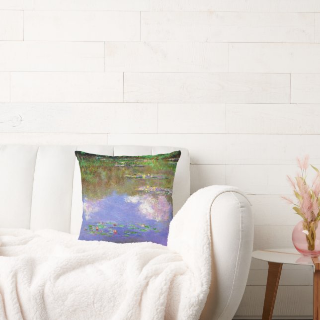 Claude Monet - Water-Lilies, The Clouds, Cushion (Couch)