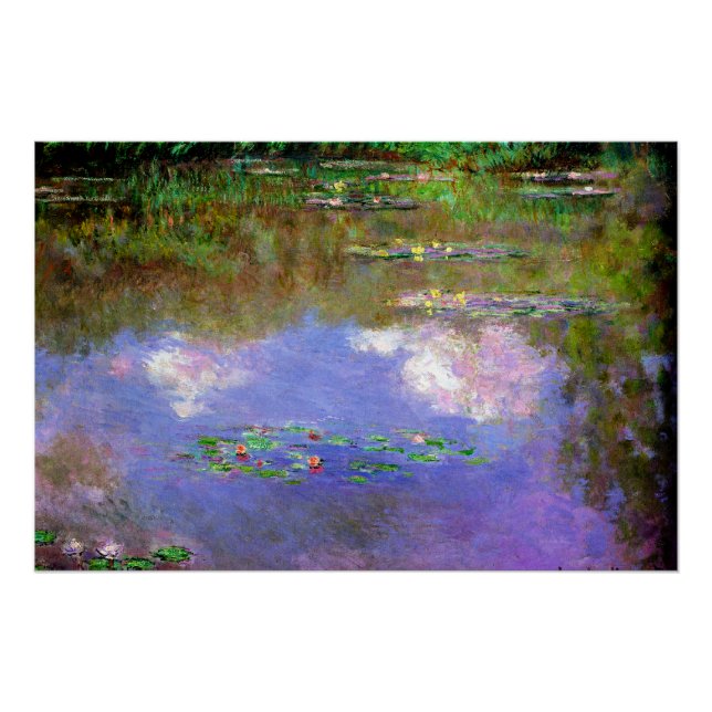 Claude Monet - Water-Lilies, The Clouds, Poster (Front)