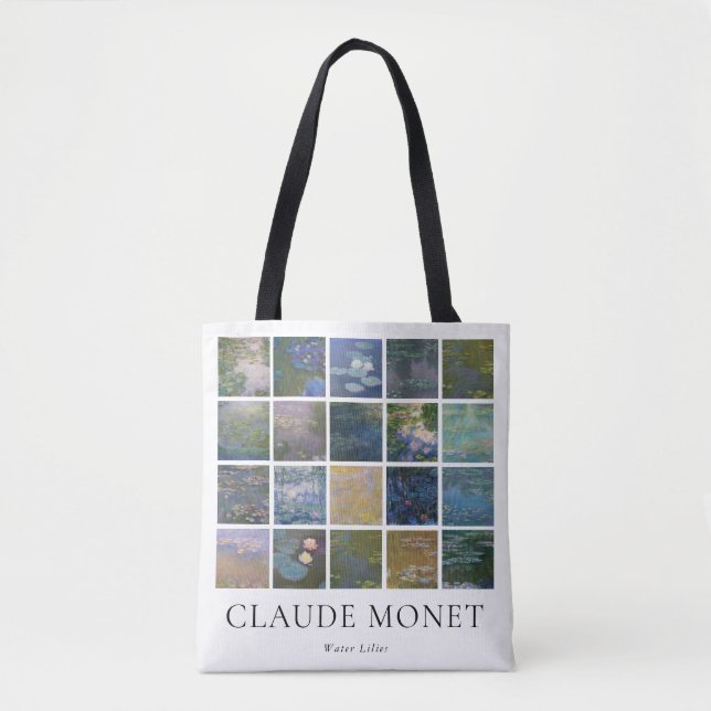 Claude Monet Water Lilies Tote Bag (Front)