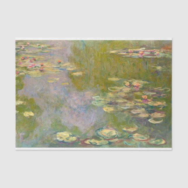 Claude Monet Water Lilies Water Lily  Decoupage Tissue Paper (Front)