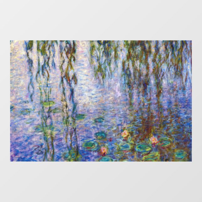 Claude Monet - Water Lilies Window Cling (Sheet)