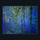 Claude Monet - Water Lilies with weeping willow Acrylic Print<br><div class="desc">Water Lilies with weeping willow branches / Nympheas avec rameaux de saule by Claude Monet in 1916-1919</div>