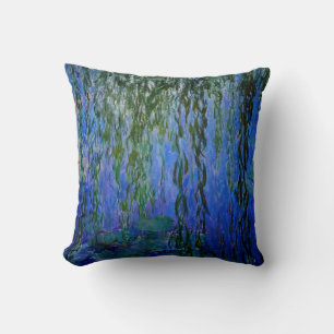 Claude Monet - Water Lilies with weeping willow Cushion