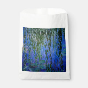 Claude Monet - Water Lilies with weeping willow Favour Bags