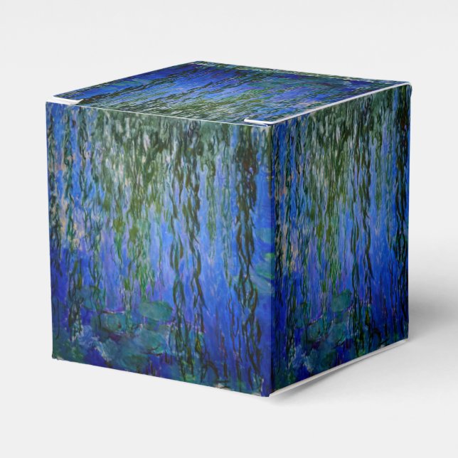 Claude Monet - Water Lilies with weeping willow Favour Box (Front Side)