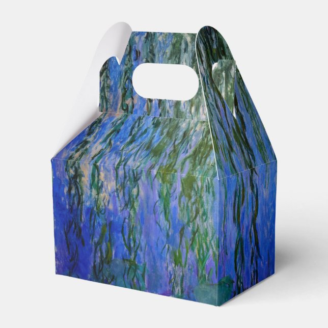 Claude Monet - Water Lilies with weeping willow Favour Box (Front Side)