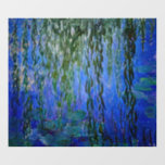 Claude Monet - Water Lilies with weeping willow Floor Decals<br><div class="desc">Water Lilies with weeping willow branches / Nympheas avec rameaux de saule by Claude Monet in 1916-1919</div>