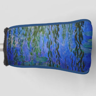 Claude Monet - Water Lilies with weeping willow Golf Head Cover