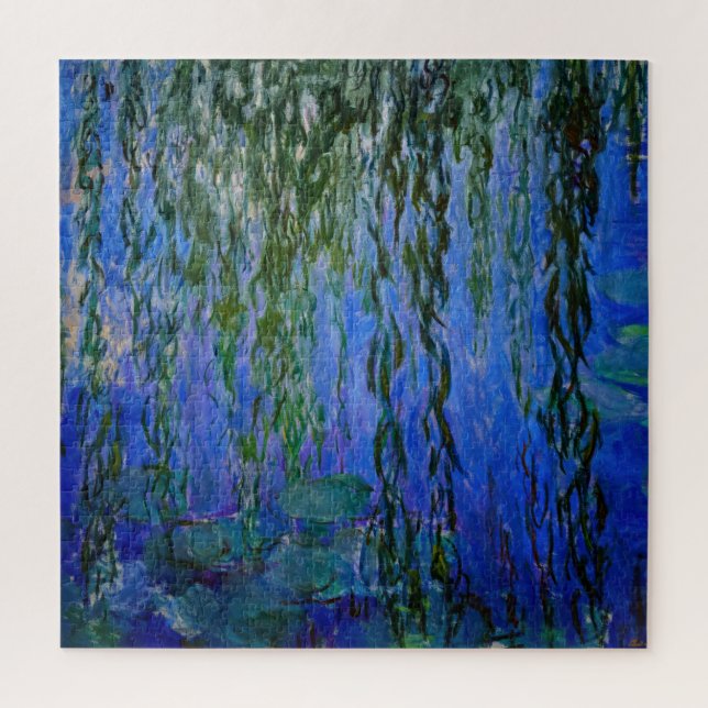 Claude Monet - Water Lilies with weeping willow Jigsaw Puzzle (Vertical)
