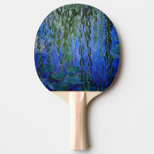 Claude Monet - Water Lilies with weeping willow Ping Pong Paddle