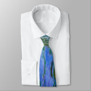 Claude Monet - Water Lilies with weeping willow Tie
