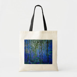 Claude Monet - Water Lilies with weeping willow Tote Bag