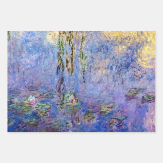 Claude Monet - Water Lilies Wrapping Paper Sheet (Front)