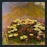 Claude Monet - Water Lilies, Yellow, Poster<br><div class="desc">Claude Monet's popular painting,  Water Lilies (yellow).</div>