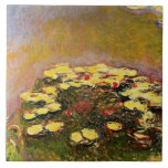 Claude Monet, Water Lilies (yellow), Tile<br><div class="desc">Claude Monet's famous painting,  Water Lilies (yellow).</div>