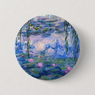 Claude Monet Water Lillies 1919 6 Cm Round Badge
