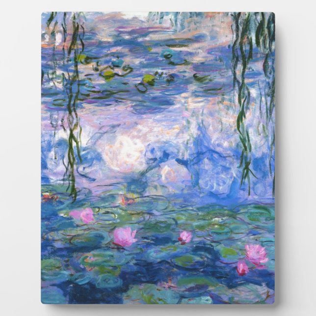 Claude Monet Water Lillies 1919 Plaque (Front)