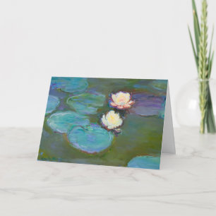 Claude Monet Water Lillies Folded Greeting Card