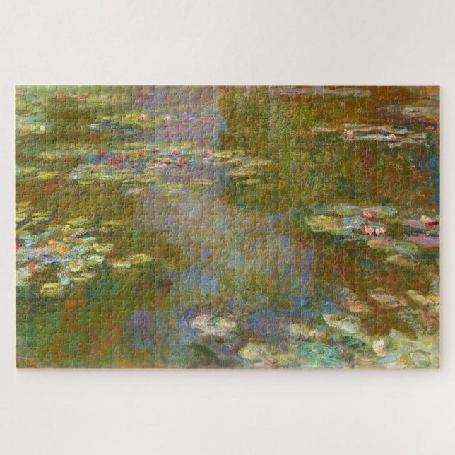 Claude Monet - Water Lily Pond 1917 Jigsaw Puzzle (Horizontal)