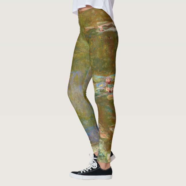 Claude Monet - Water Lily Pond 1917 Leggings (Left)