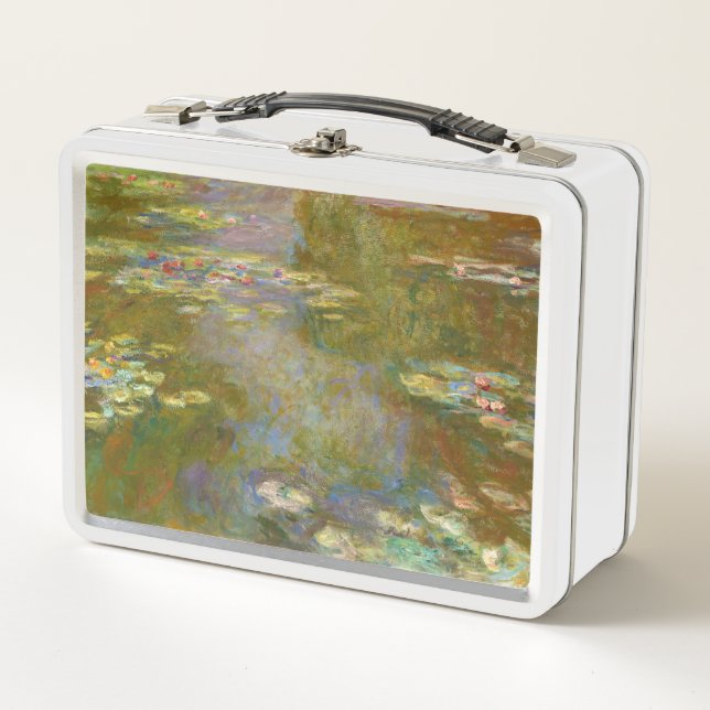 Claude Monet - Water Lily Pond 1917 Metal Lunch Box (Front)