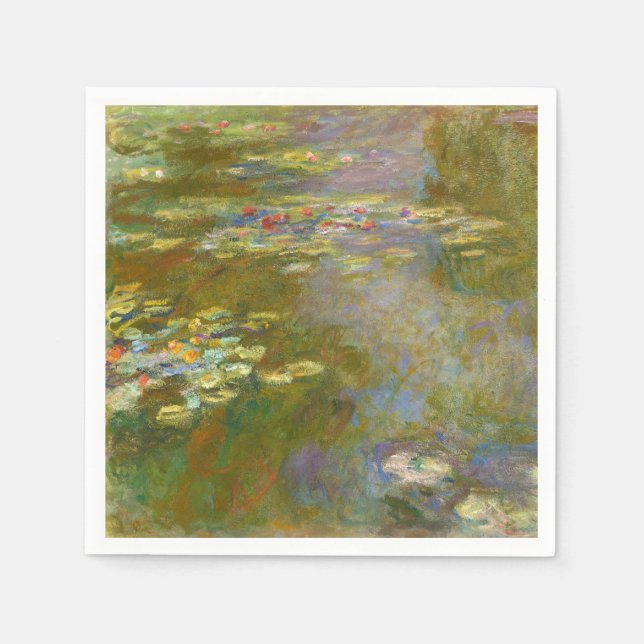 Claude Monet - Water Lily Pond 1917 Napkin (Front)