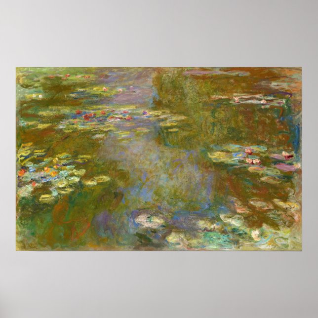 Claude Monet - Water Lily Pond 1917 Poster (Front)