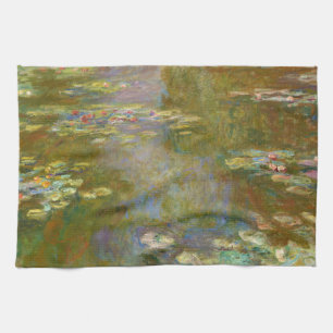 Claude Monet - Water Lily Pond 1917 Tea Towel