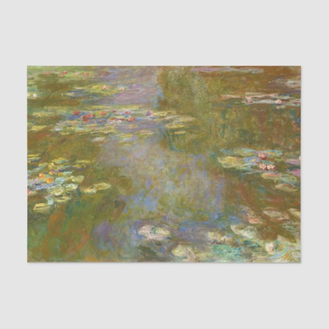 Claude Monet - Water Lily Pond 1917 Tissue Paper (Front)